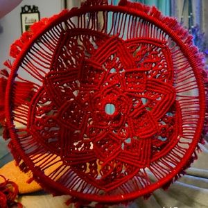 Handmade macrame dreamcatcher